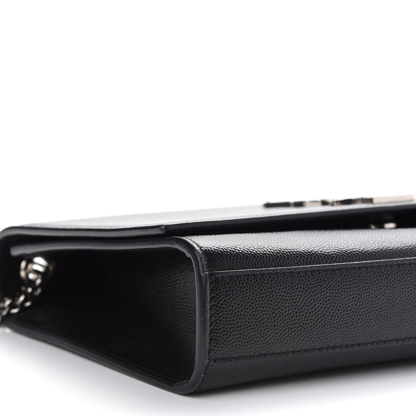 Grain De Poudre Medium Classic Monogram Kate Satchel Black