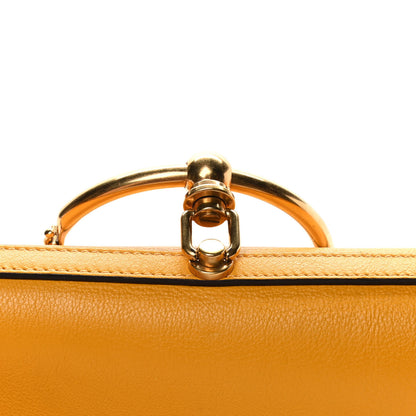 Chloe Calfskin Suede Medium Nile Bracelet Bag Dark Ochre 14 of 16