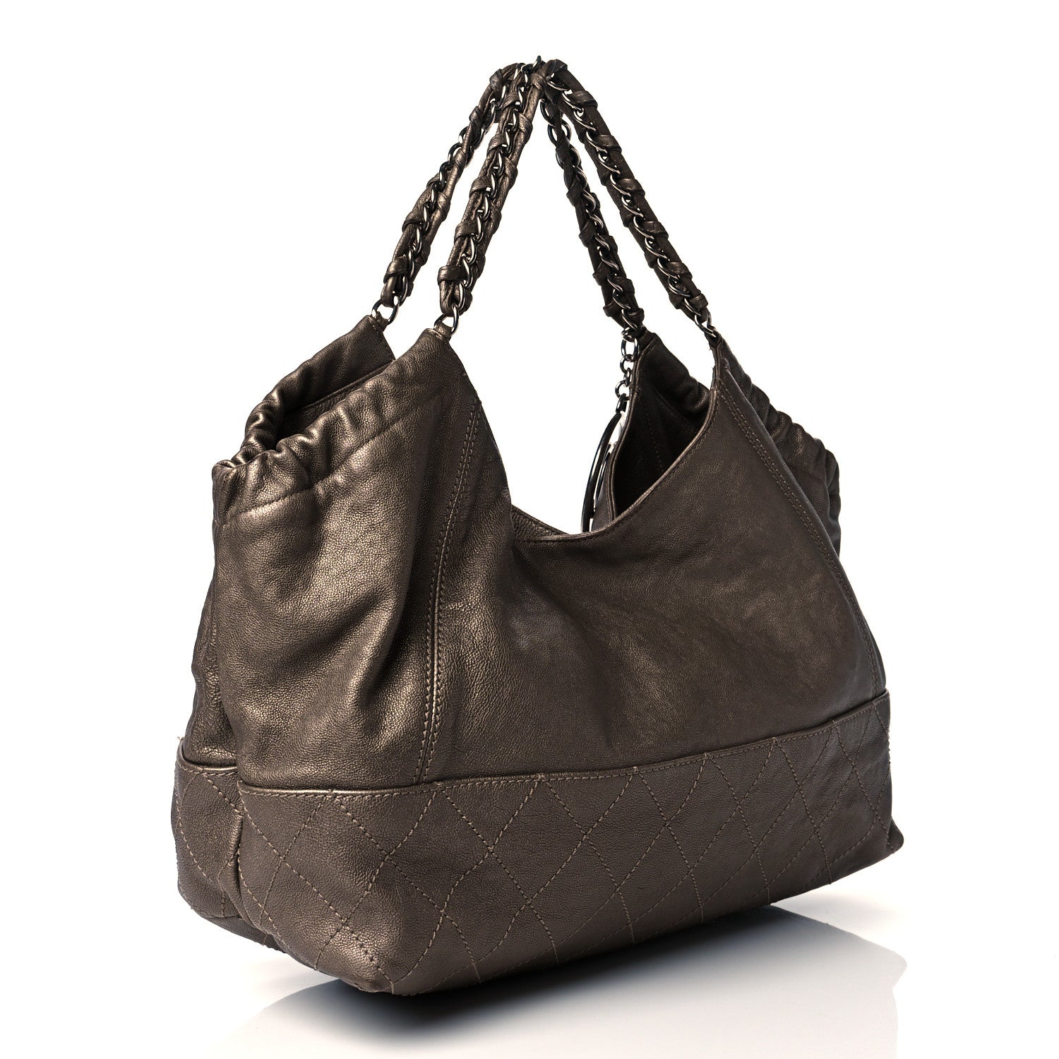 Chanel Metallic Calfskin Baby Coco Cabas Bronze 4 of 13