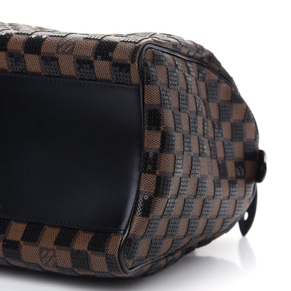 Louis Vuitton Damier Paillettes Speedy 30 Black 9 of 9