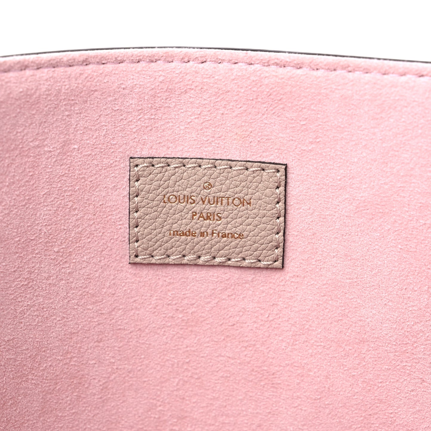 Grained Calfskin Lockme Shopper Greige