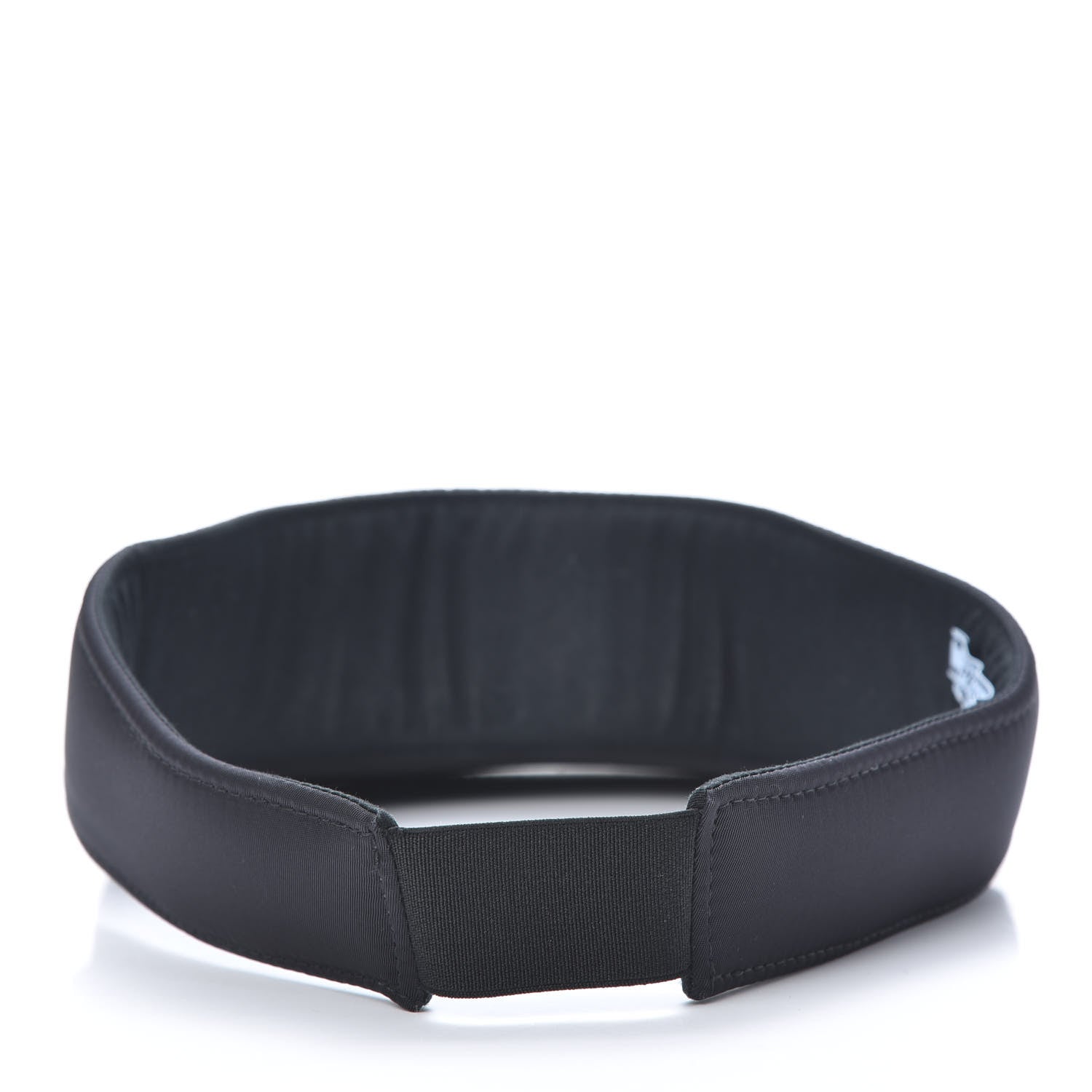 Prada Nylon Triango Metal Triangle Logo Womens Visor S Black 4 of 6