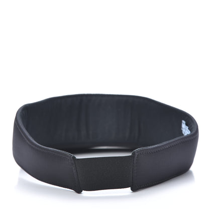 Prada Nylon Triango Metal Triangle Logo Womens Visor S Black 4 of 6