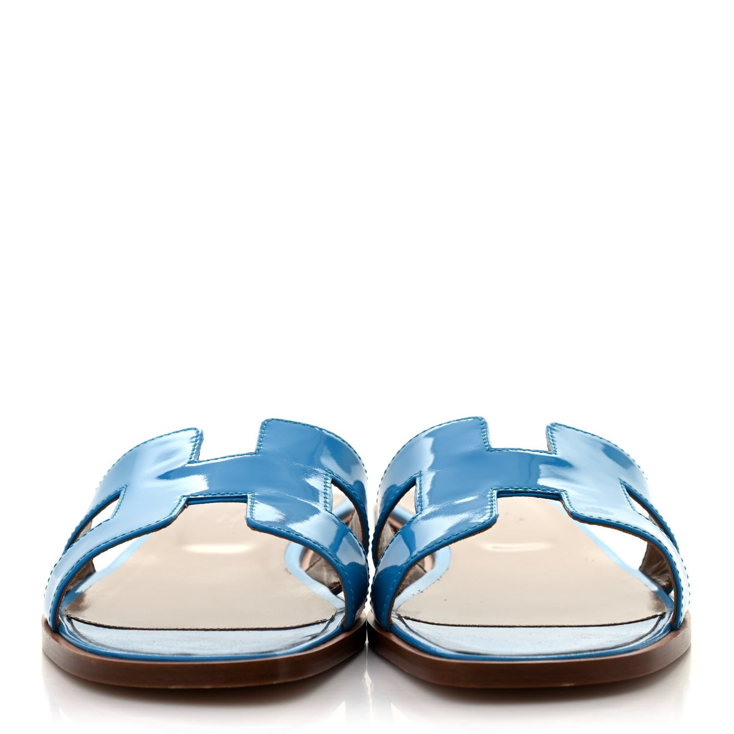 Hermes Patent Oran Sandals 40.5 2 of 8