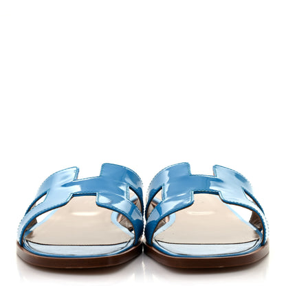 Hermes Patent Oran Sandals 40.5 2 of 8