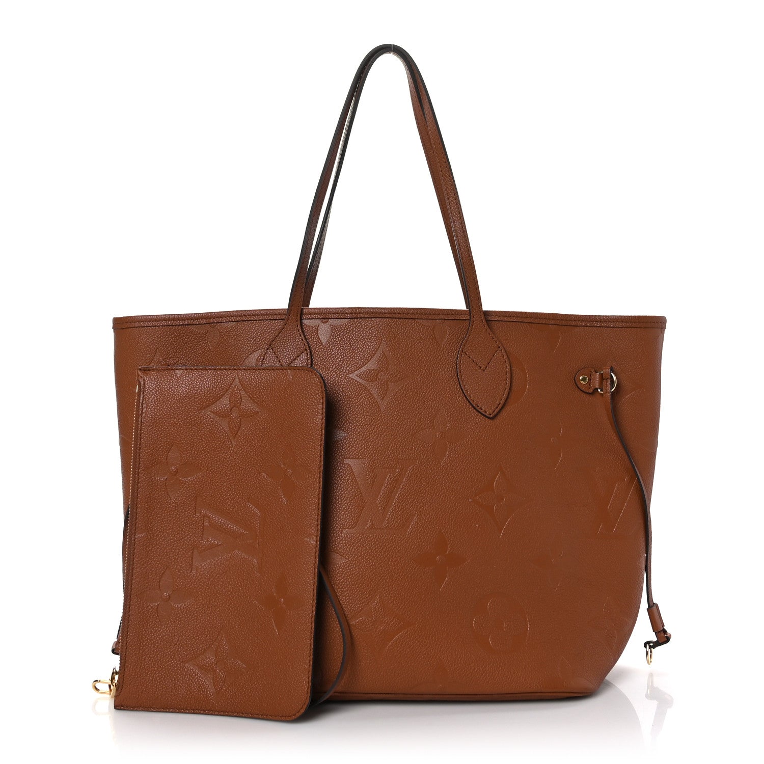 Louis Vuitton Empreinte Monogram Giant Neverfull MM Cognac 1 of 9