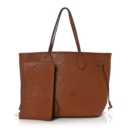 Louis Vuitton Empreinte Monogram Giant Neverfull MM Cognac 1 of 9