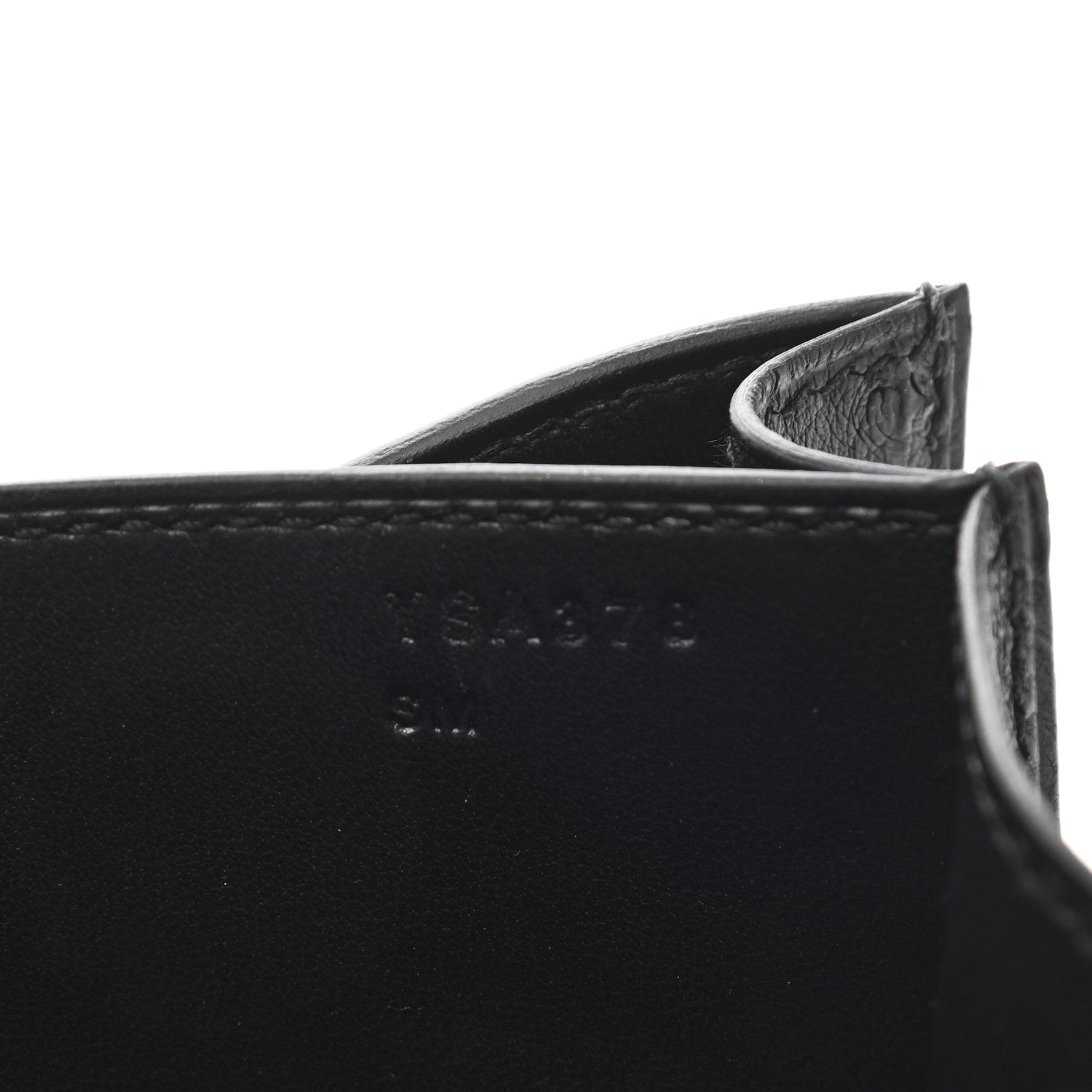 Hermes Ostrich Constance 18 Black 7 of 12