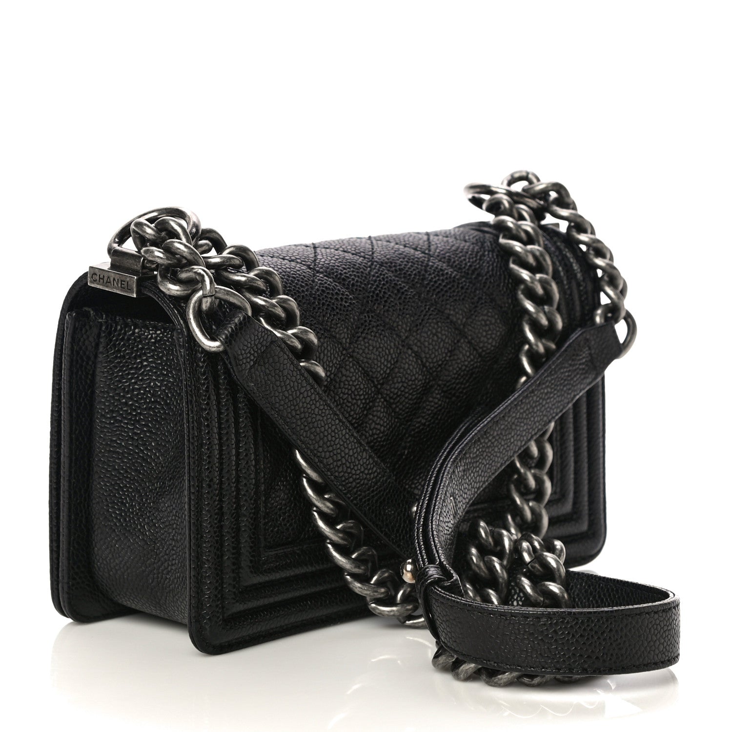 Chanel Caviar Quilted Small Boy Flap Black 3 of 17