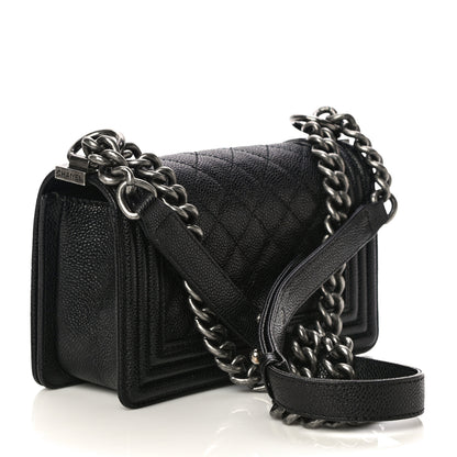 Chanel Caviar Quilted Small Boy Flap Black 3 of 17