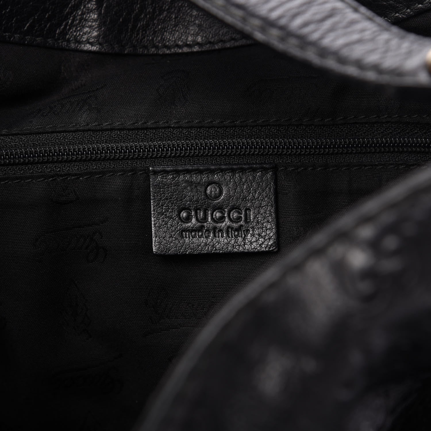Gucci Guccissima Large New Ladies Web Hobo Black 8 of 11