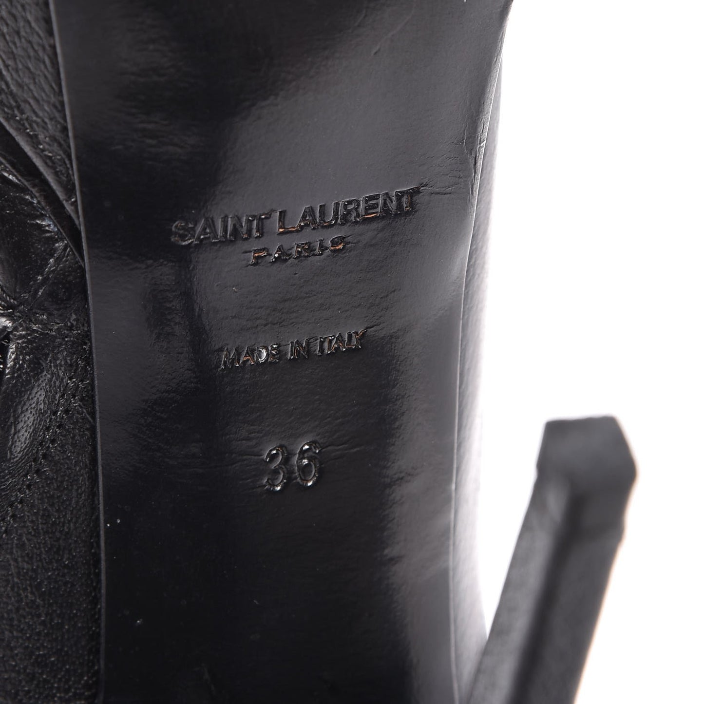 Calfskin Studded Janis 105 Boots 36 Black