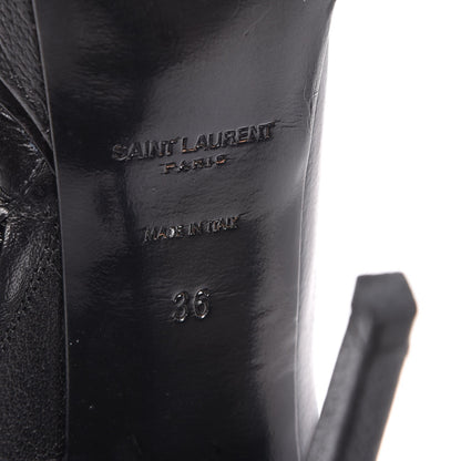Saint Laurent Calfskin Studded Janis 105 Boots 36 Black 7 of 15
