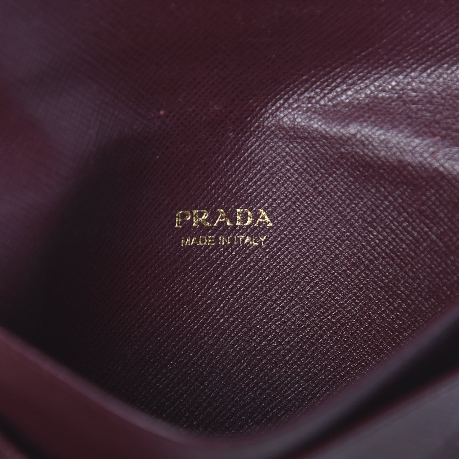 Prada Saffiano Greche Card Holder Granato Petalo Marmo 7 of 11