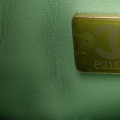 Chanel Caviar Quilted Small Coco Chain Handle Flap Light Green 7 of 12