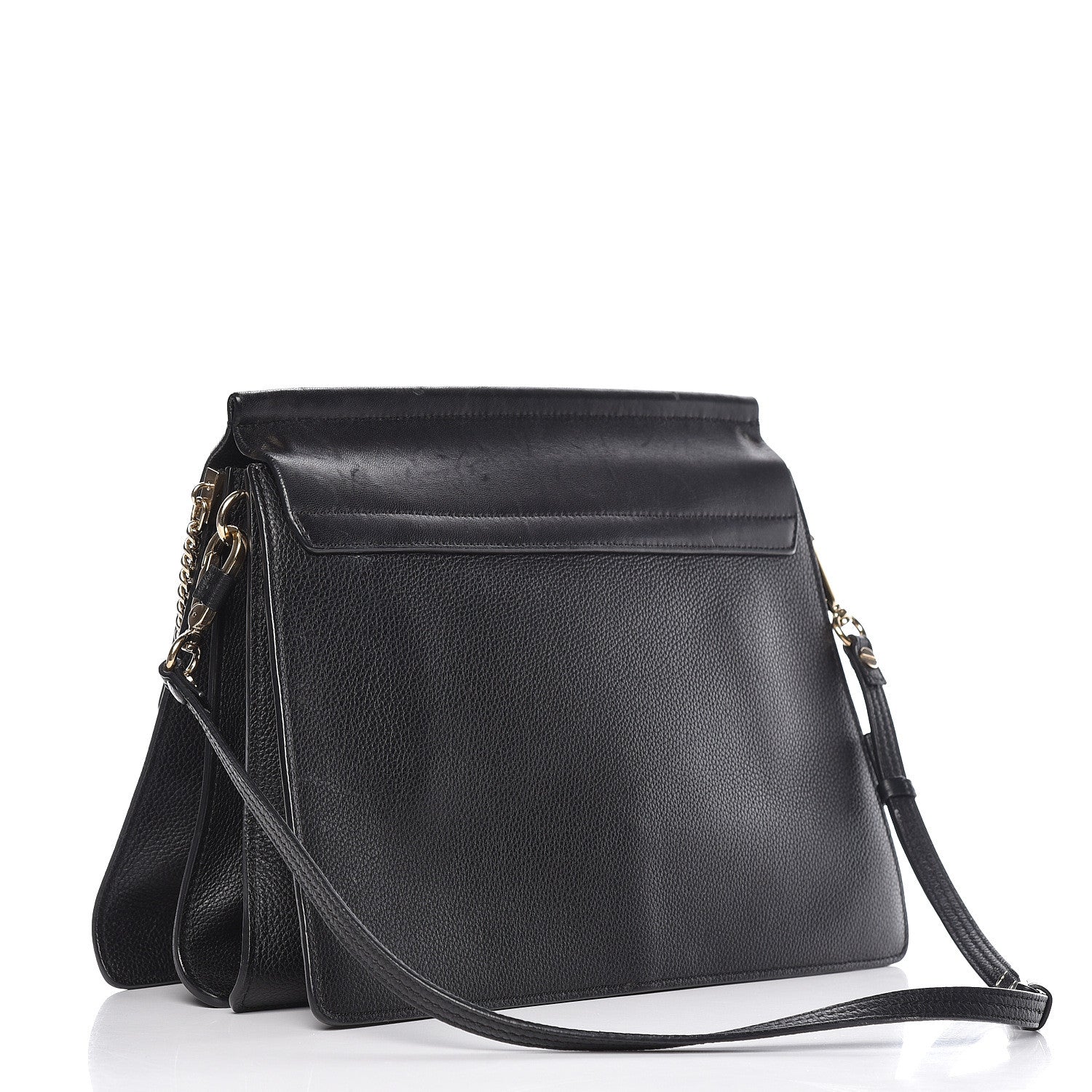 Chloe Calfskin Medium Faye Shoulder Bag Black 3 of 26