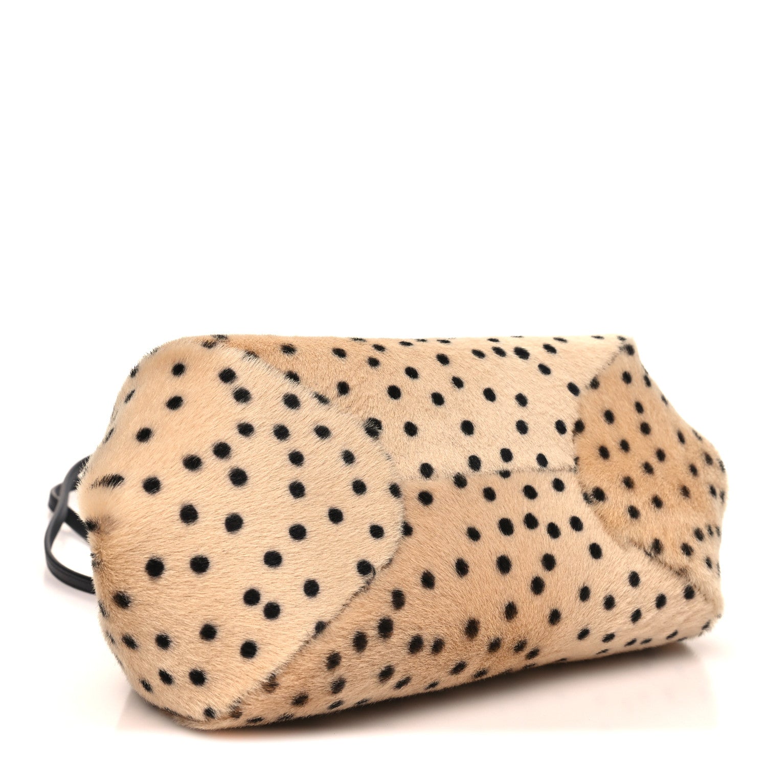 Chanel Pony Hair Cheetah Print Pretty CC Clutch With Strap Light Beige Black 4 of 11