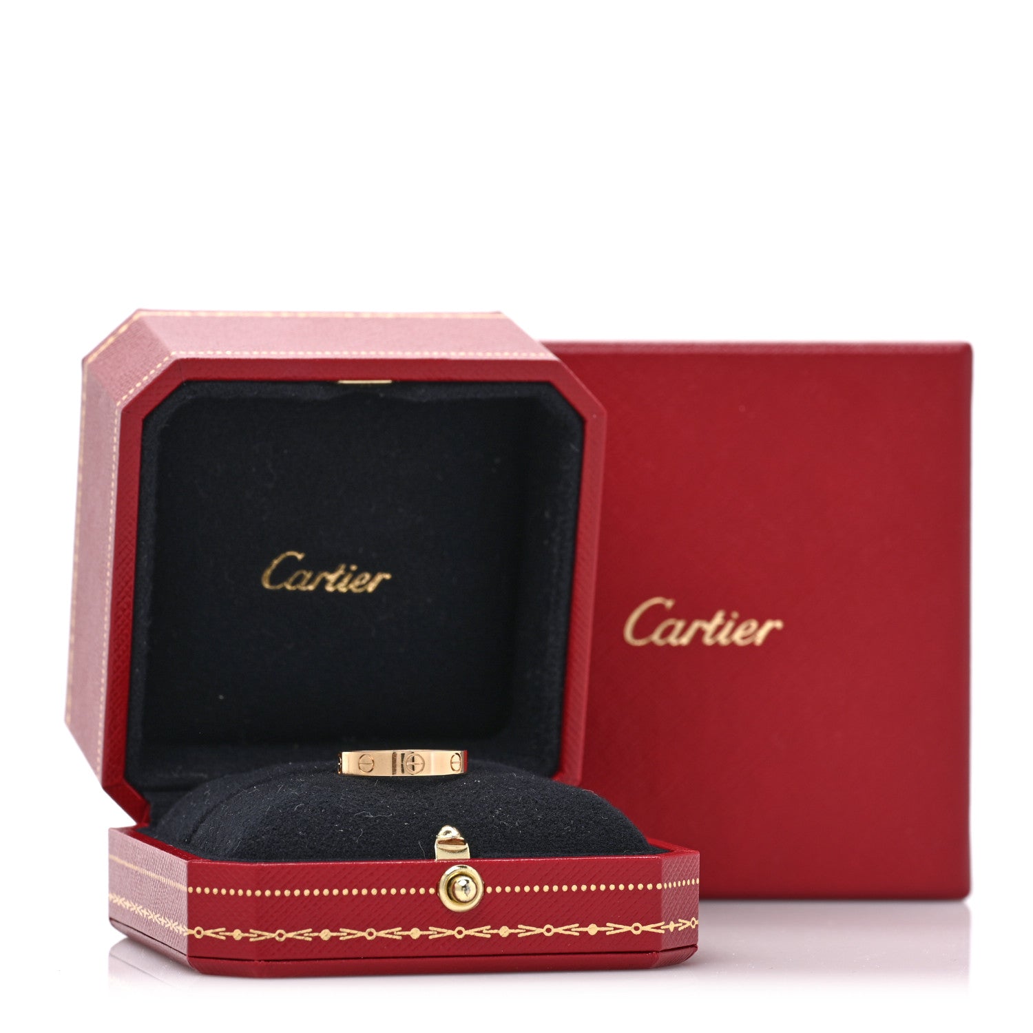 Cartier 18K Yellow Gold 3.5mm LOVE Wedding Band Ring 52 6 5 of 5