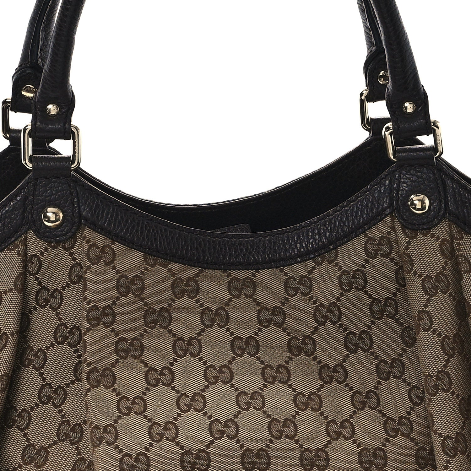 Gucci Monogram Large Sukey Tote Dark Brown 8 of 11