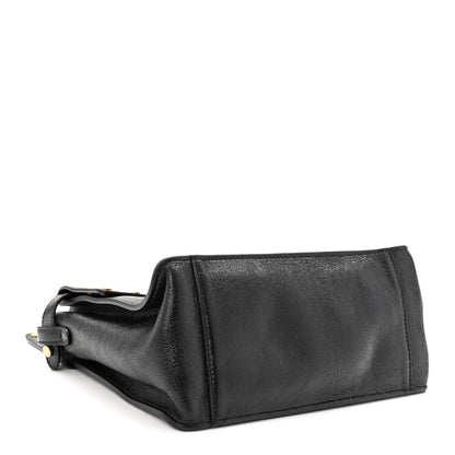 Fendi Agnello Old Shine Vitello Go Rain Small Flip Tote Black Marrone 4 of 9