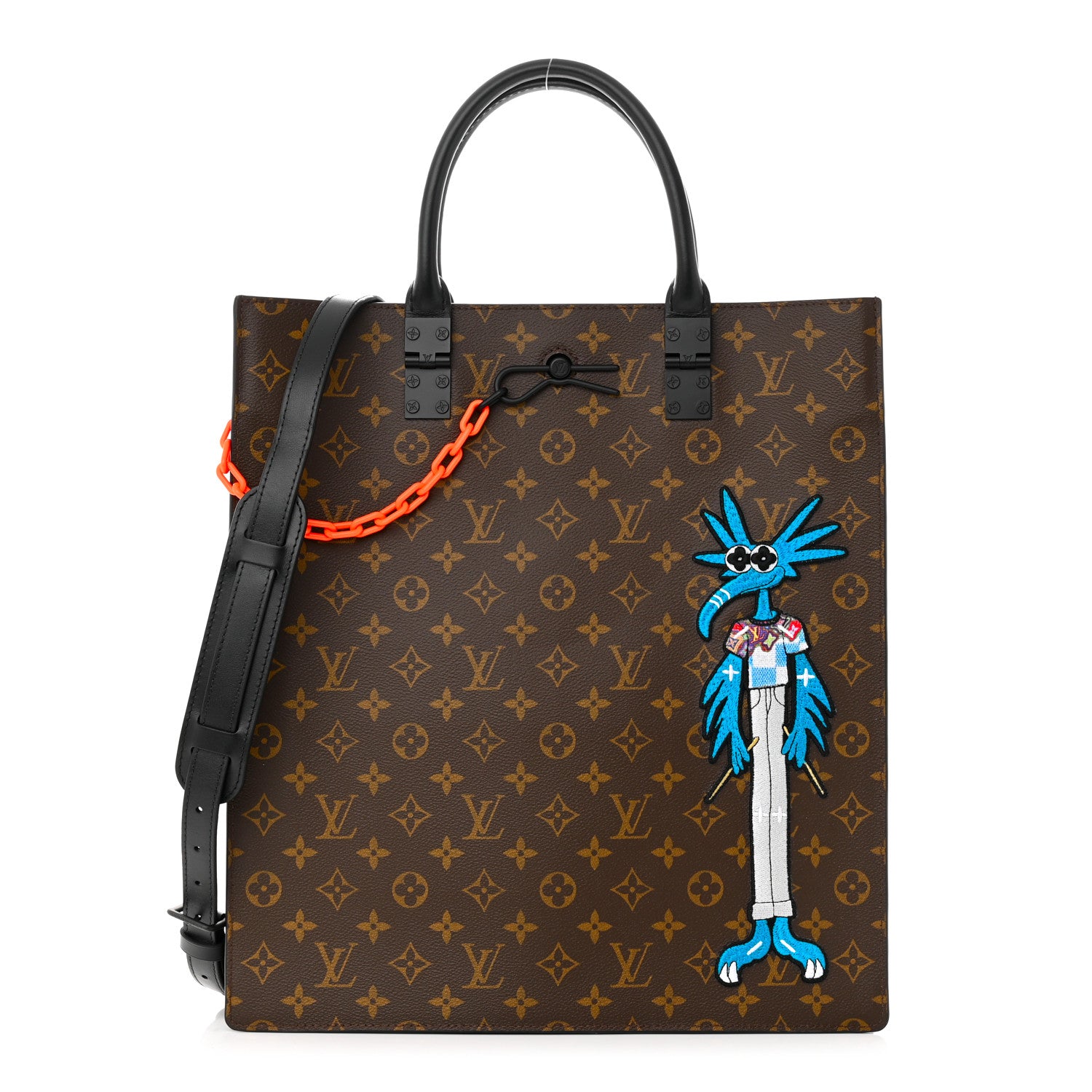 Louis Vuitton Monogram Embroidered Cartoon LV Friends Sac Plat 1 of 10