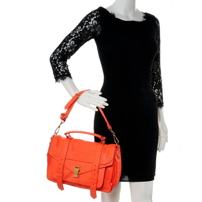 Proenza Schouler Lambskin PS1 Medium Satchel Grapefruit 2 of 10
