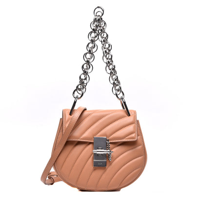 Chloe Calfskin Quilted Mini Drew Bijou Shoulder Bag Blushy Pink 1 of 9