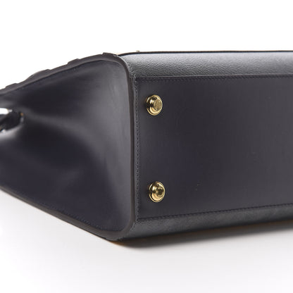 Louis Vuitton Calfskin Trunk City Steamer MM Black 10 of 13