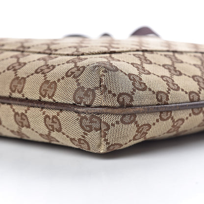 Gucci Monogram Large Flat Messenger Bag Dark Brown 10 of 13