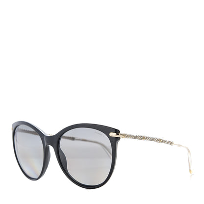 Gucci Crystal Bamboo Cat Eye Sunglasses GG3771 Black Gold 1 of 10