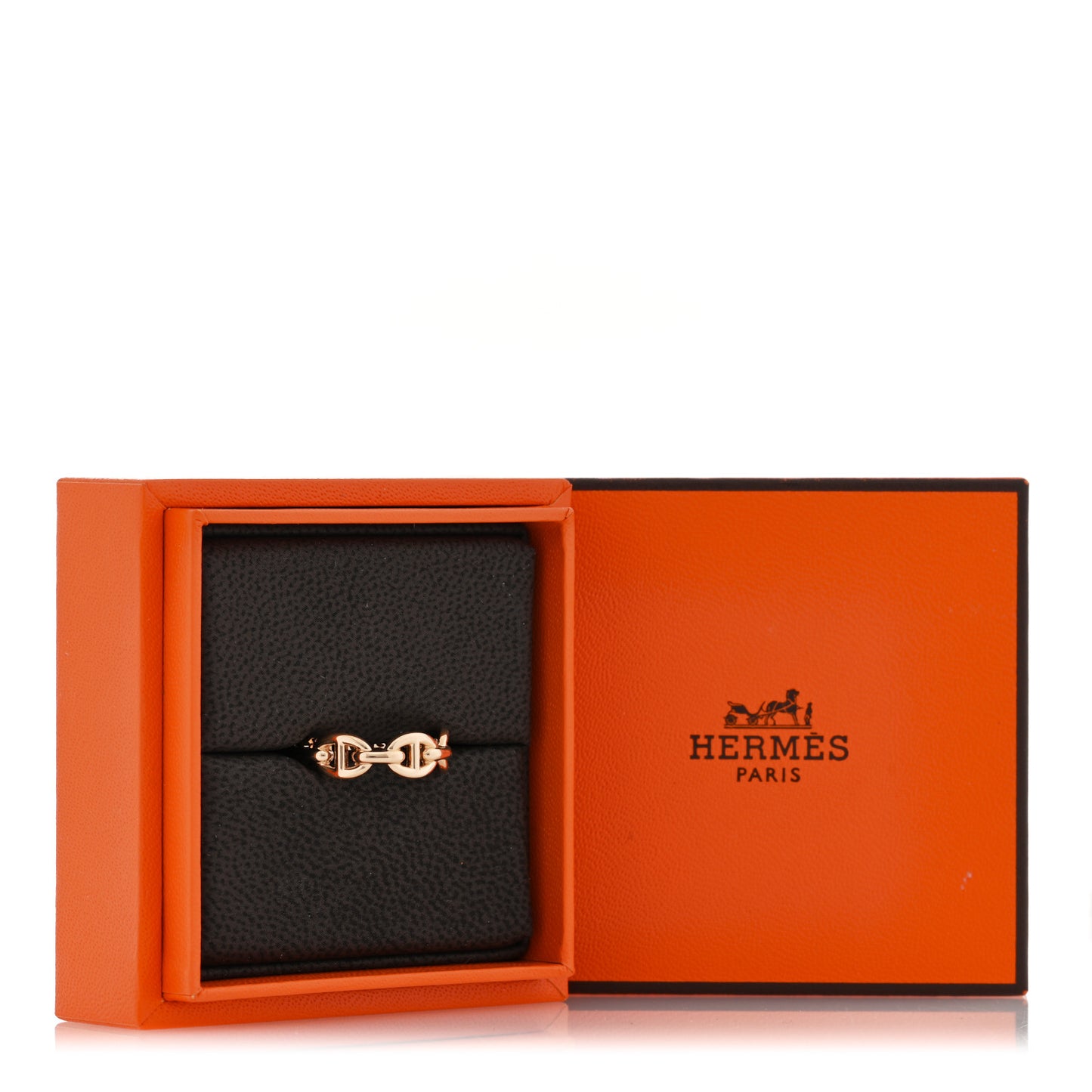 18K Rose Gold PM Chaine d'Ancre Enchainee Ring 53 6.5