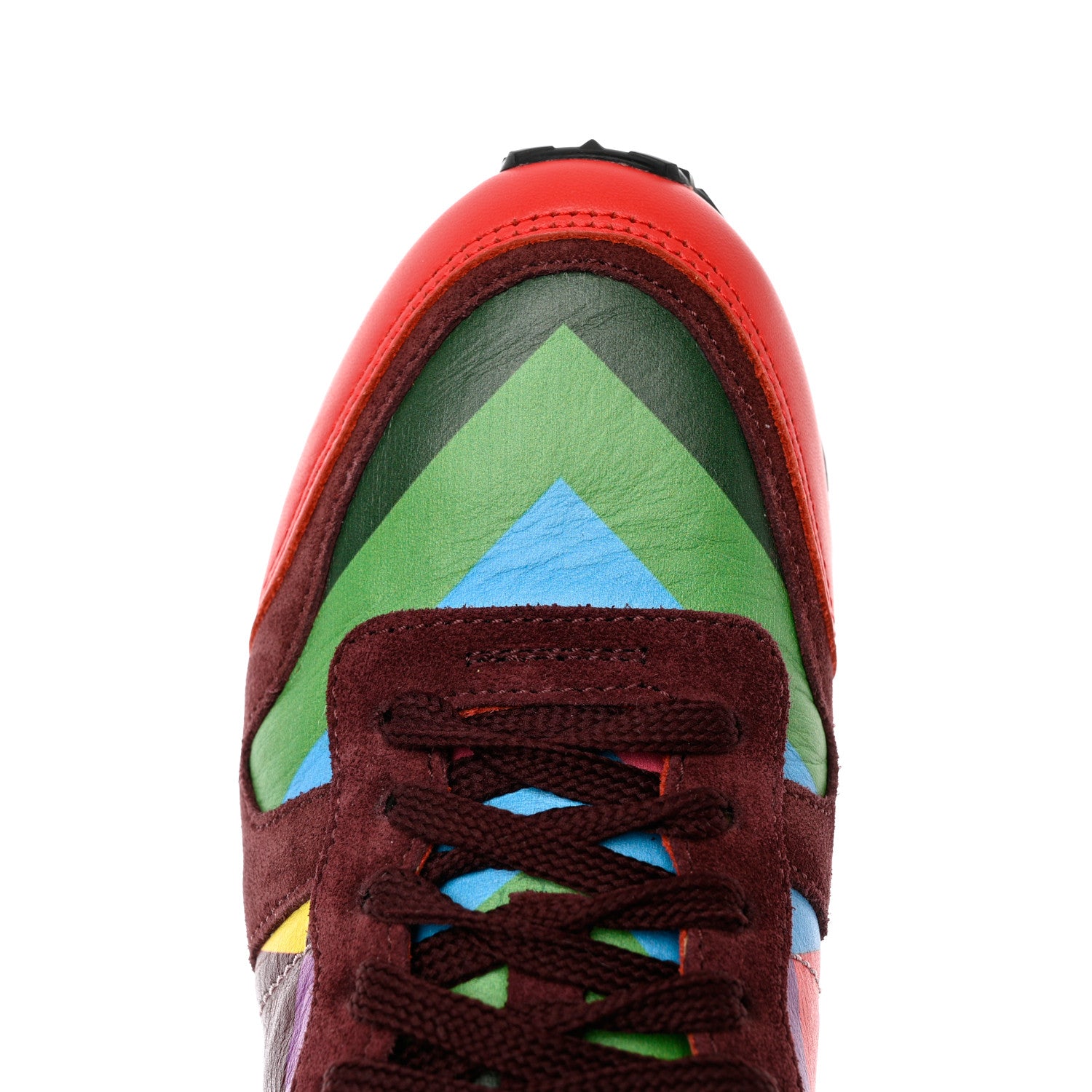 Valentino Garavani Calfskin Rockstud 1973 Womens Rockrunner Sneakers 35 Multicolor 11 of 12