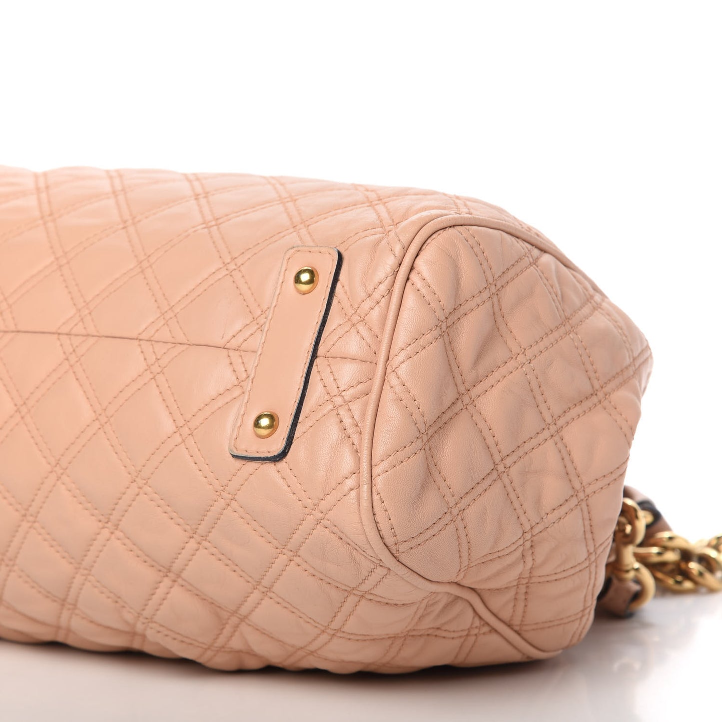 Calfskin Quilted Stam Blush