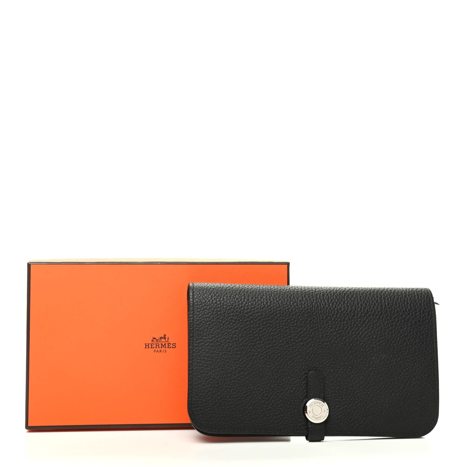 Hermes Togo Dogon Duo Wallet Black 8 of 8