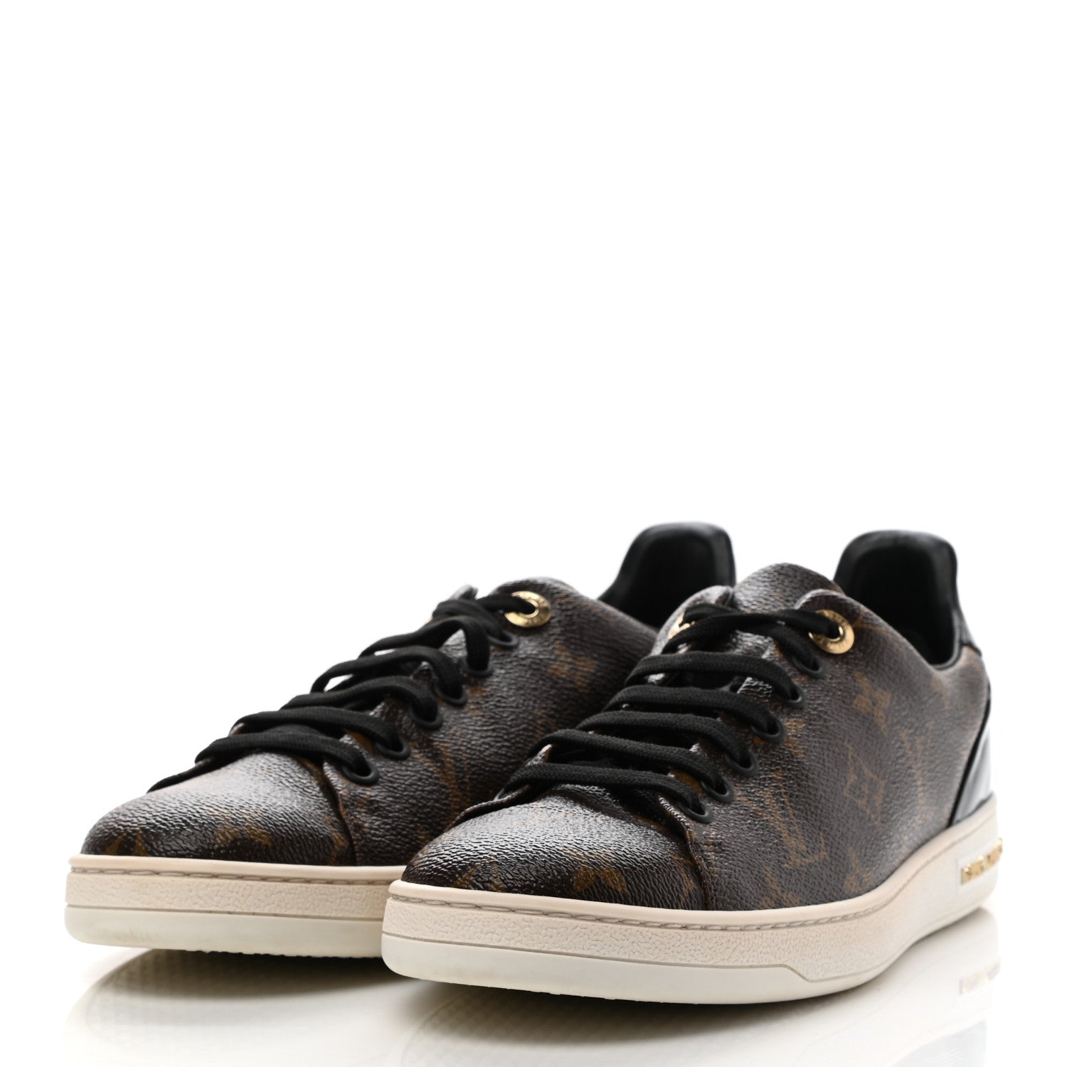 Louis Vuitton Patent Monogram Frontrow Sneakers 38 3 of 10
