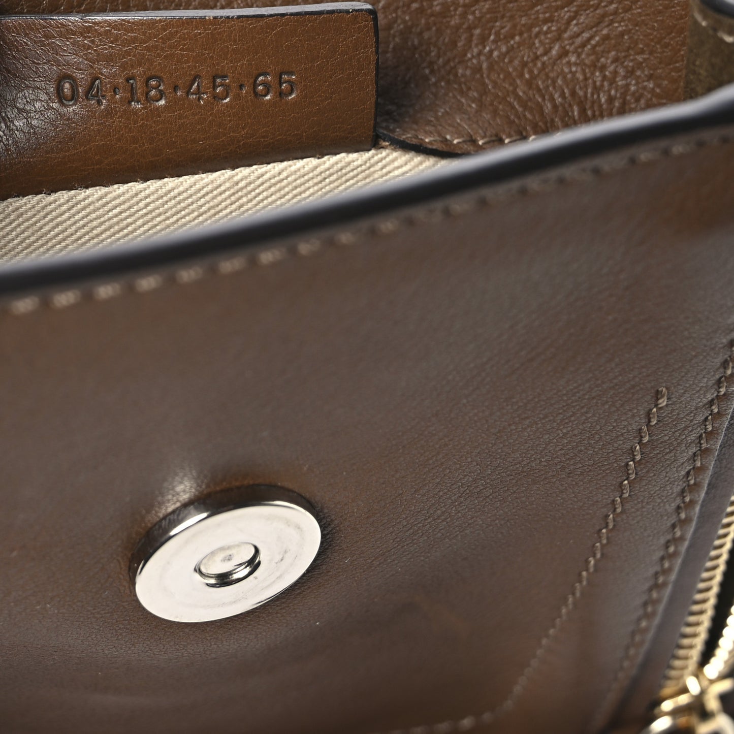 Suede Calfskin Mini Faye Backpack Woody Khaki