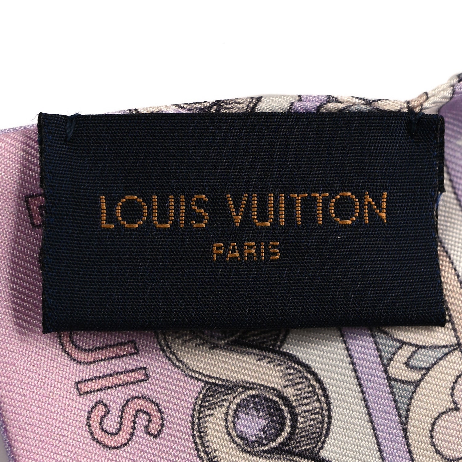 Louis Vuitton Silk Monogram Around The World Bandeau Mauve 3 of 3