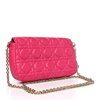Christian Dior Lambskin Cannage Miss Dior Promenade Pouch Fuchsia 3 of 10