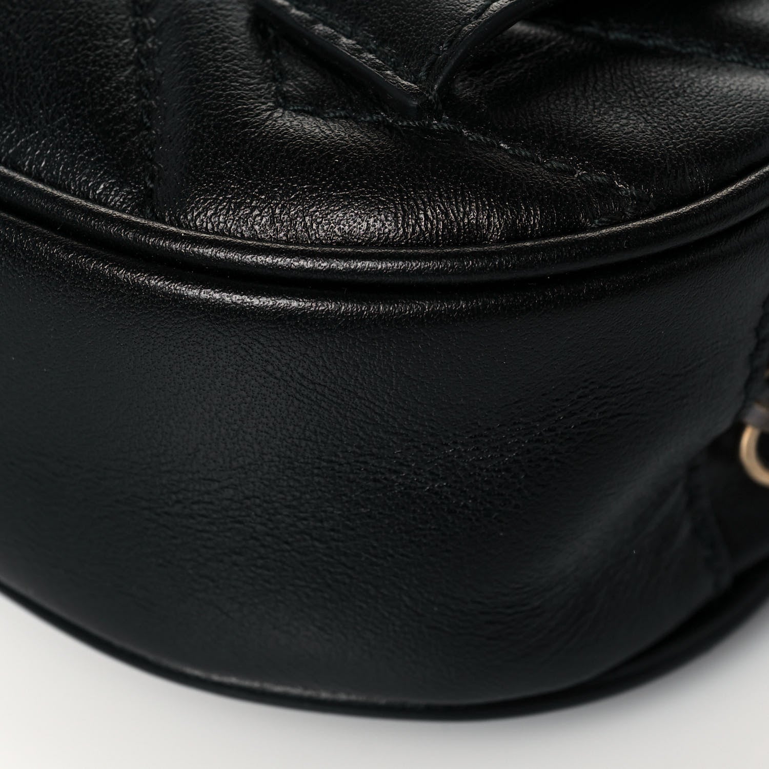 Gucci Calfskin Matelasse GG Marmont Belt Bag 95 38 Black 12 of 15