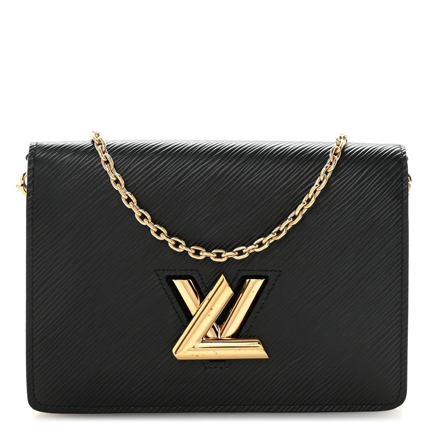 Louis Vuitton Epi Twist Belt Chain Wallet Black 1 of 9