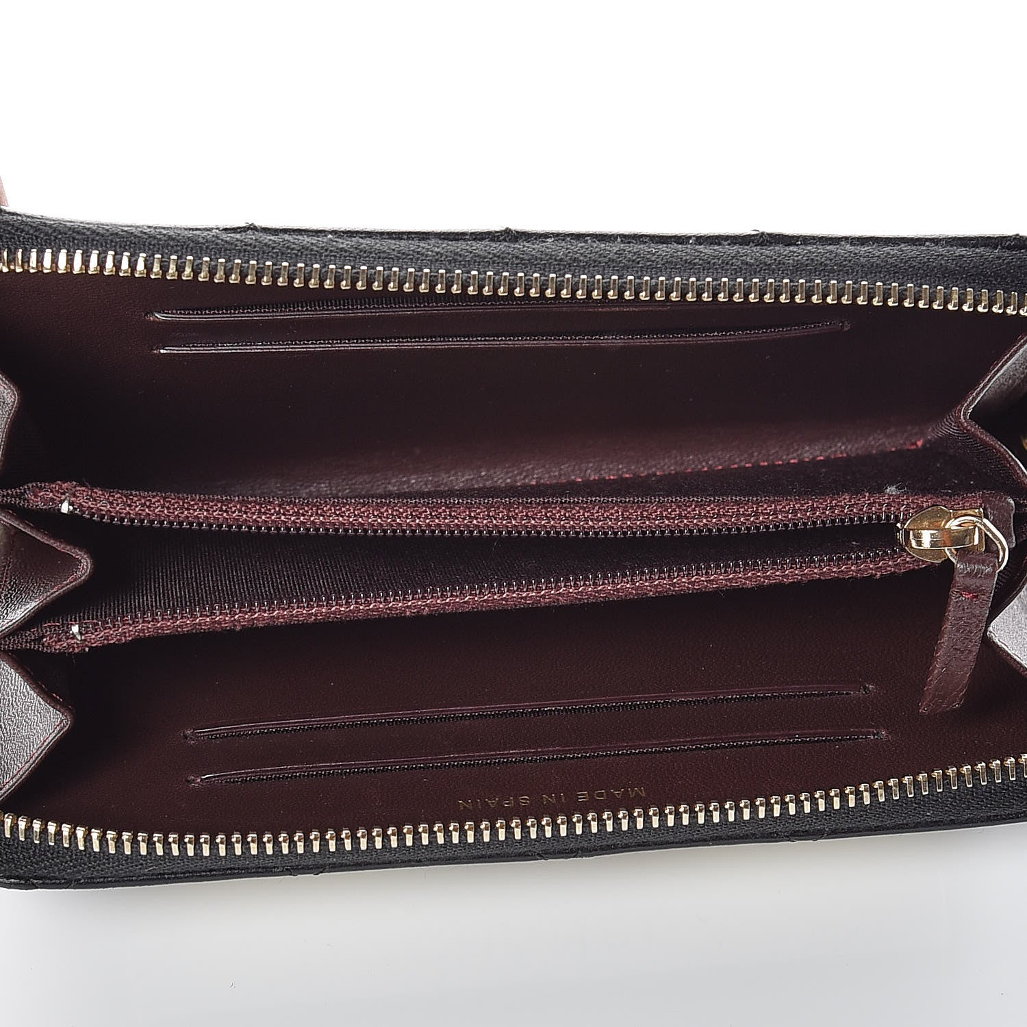 Chanel Lambskin Quilted Small Trendy CC Zip Around Wallet Black 7 of 14
