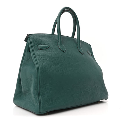 Hermes Togo BIRKIN 35 Malachite 3 of 10
