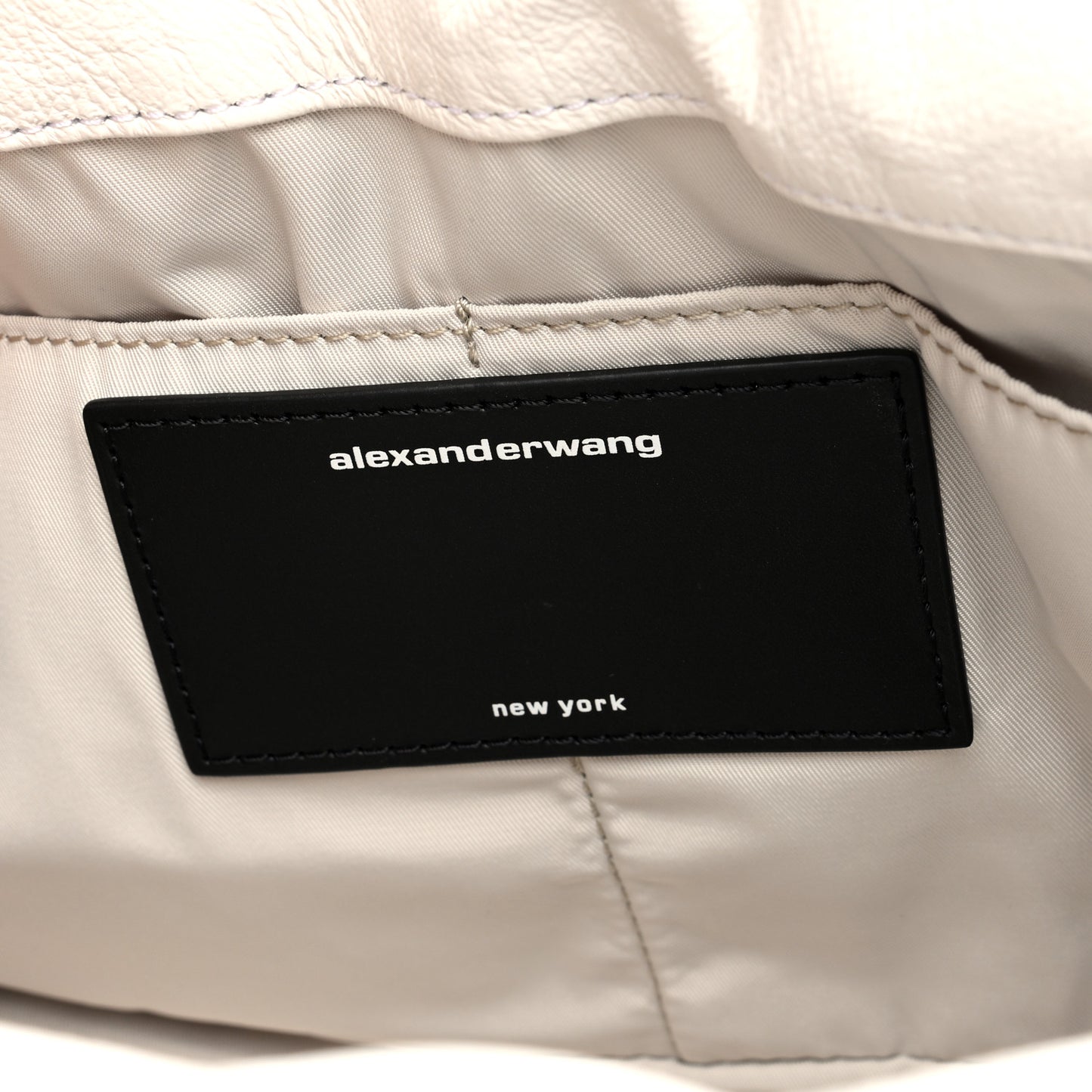 Lambskin Small Ryan Puffer Bag White