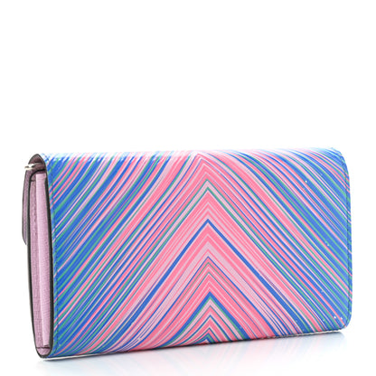 Louis Vuitton Epi Tropical Sarah Wallet Blue Rose 2 of 7
