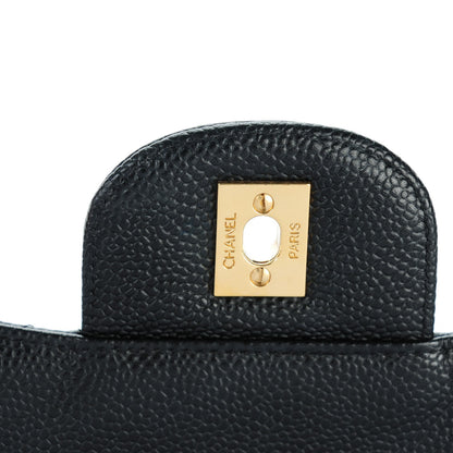 Chanel Caviar Quilted Jumbo Single Flap Black 6 of 8