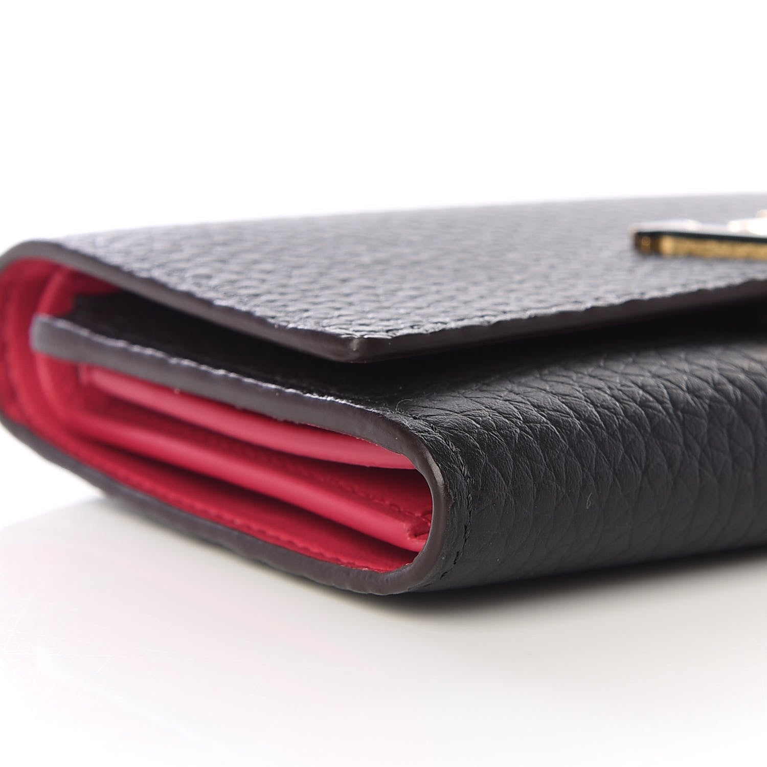 Louis Vuitton Taurillon Capucines Compact Wallet Black 4 of 9