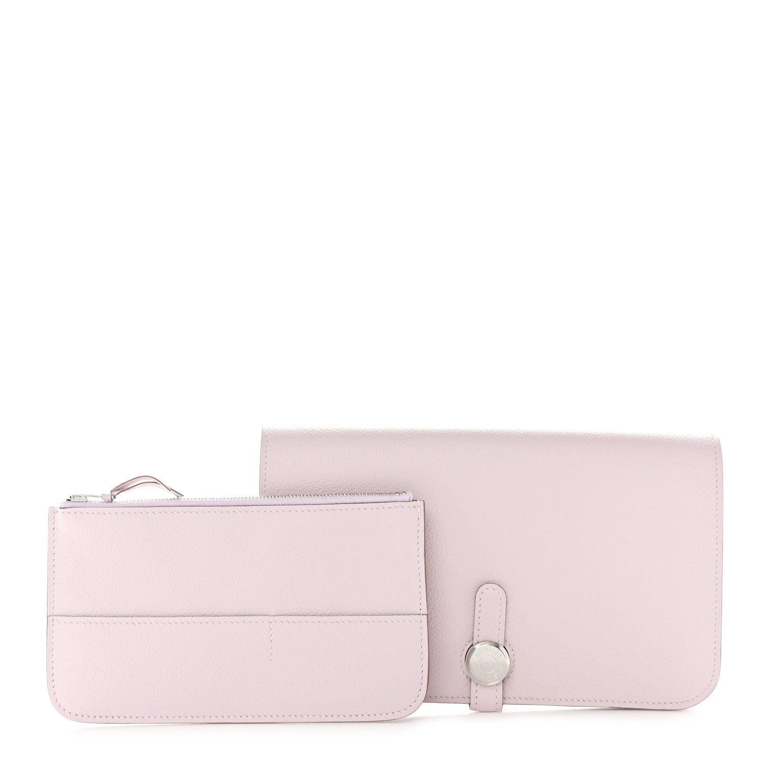 Hermes Evercolor Dogon Duo Wallet Mauve Pale 3 of 9