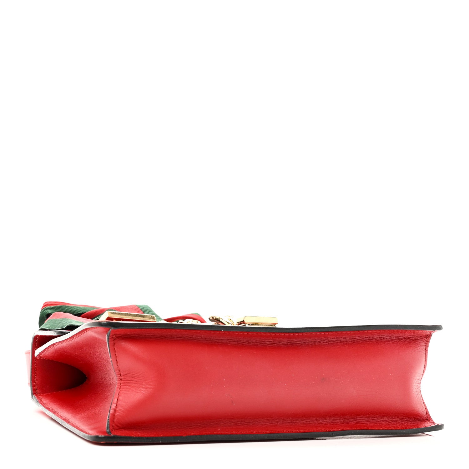 Gucci Calfskin Small Sylvie Shoulder Bag Hibiscus Red 4 of 10