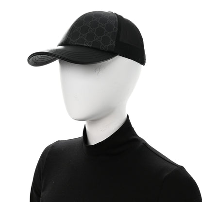 Gucci GG Supreme Monogram Baseball Hat S Black 2 of 9