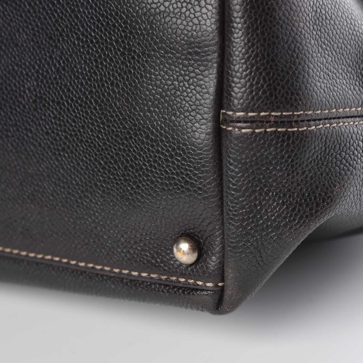 Chanel Caviar CC Shoulder Bag Brown 18 of 18